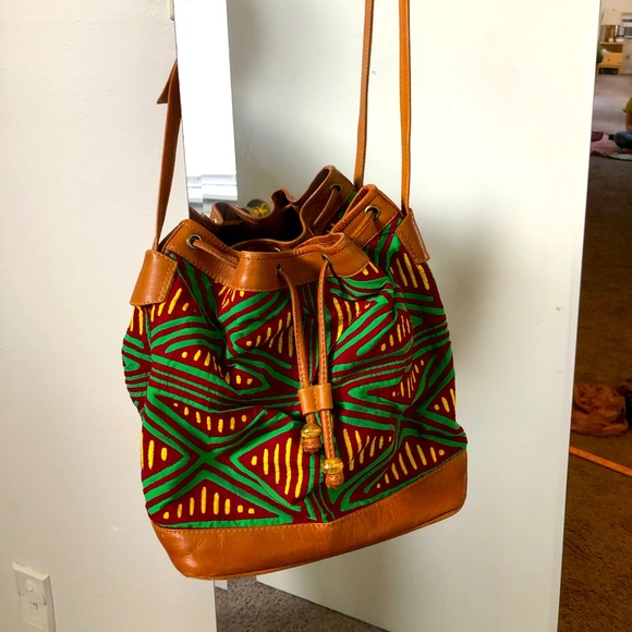 K Peterson canvas and leather purse - Picture 1 of 7